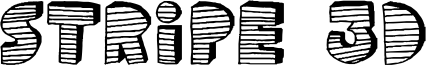 Stripe 3D Font