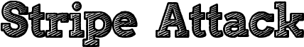 Stripe Attack Font