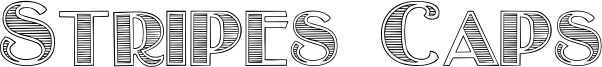 Stripes Caps Font