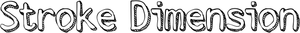 Stroke Dimension Font