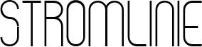 Stromlinie Font