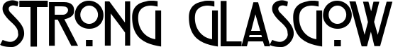 Strong Glasgow Font