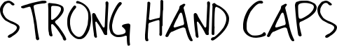 Strong Hand Caps Font