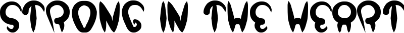 Strong in the heart Font