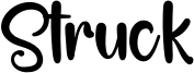 Struck Font