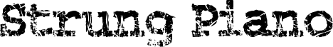 Strung Piano Font