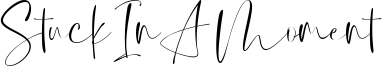 Stuck In A Moment Font