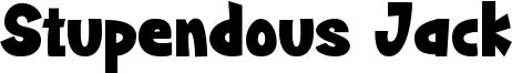 Stupendous Jack Font