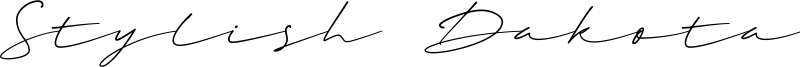 Stylish Dakota Font