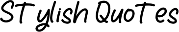 Stylish Quotes Font