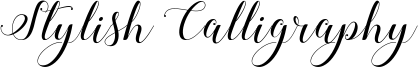 Stylish Calligraphy Font