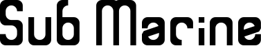 Sub Marine Font