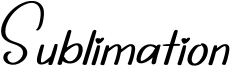 Sublimation Font