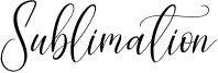 Sublimation Font
