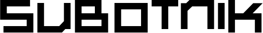 Subotnik Font