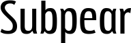 Subpear Font