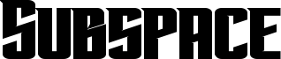 Subspace Bold.otf