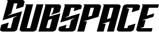 Subspace Italic.otf