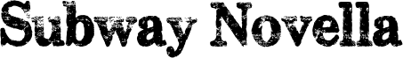 Subway Novella Font