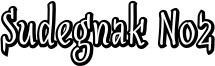 Sudegnak No2 Font