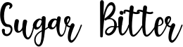 Sugar Bitter Font