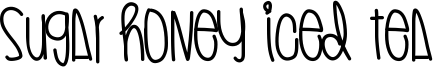Sugar Honey Iced Tea Font