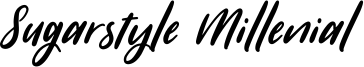 Sugarstyle Millenial Font