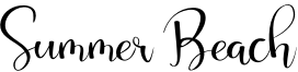 Summer Beach Font