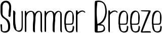 Summer Breeze Font