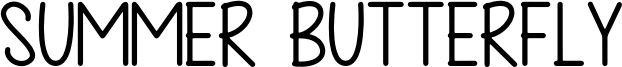 Summer Butterfly Font