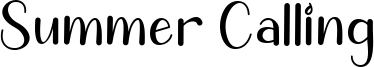 Summer Calling Font