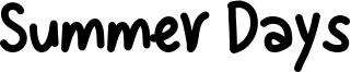Summer Days Font