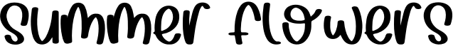 Summer Flowers Font
