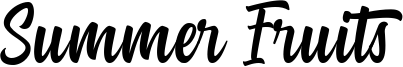 Summer Fruits Font
