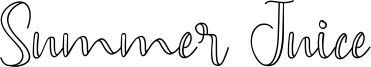 Summer Juice Font