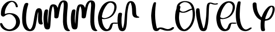 Summer Lovely Font