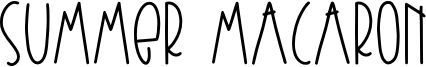Summer Macaron Font