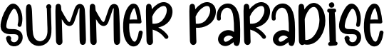 Summer Paradise Font