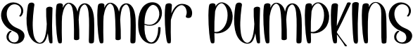Summer Pumpkins Font