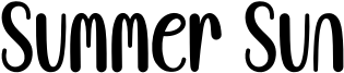 Summer Sun Font