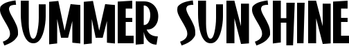 Summer Sunshine Font