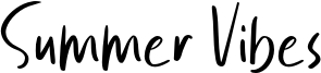 Summer Vibes Font