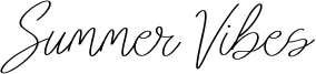 Summer Vibes Font
