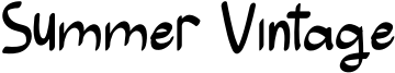 Summer Vintage Font