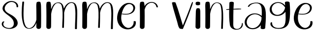 Summer Vintage Font