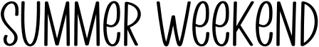 Summer Weekend Font
