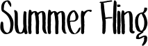 Summer Fling Font