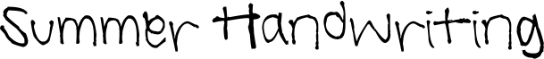 Summer Handwriting Font