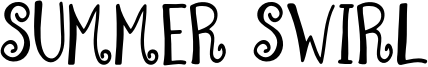 Summer Swirl Font