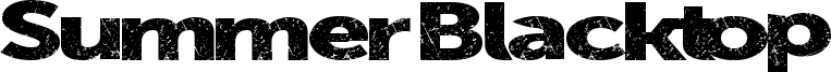 Summer Blacktop Font
